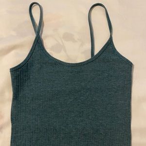 Green crop top